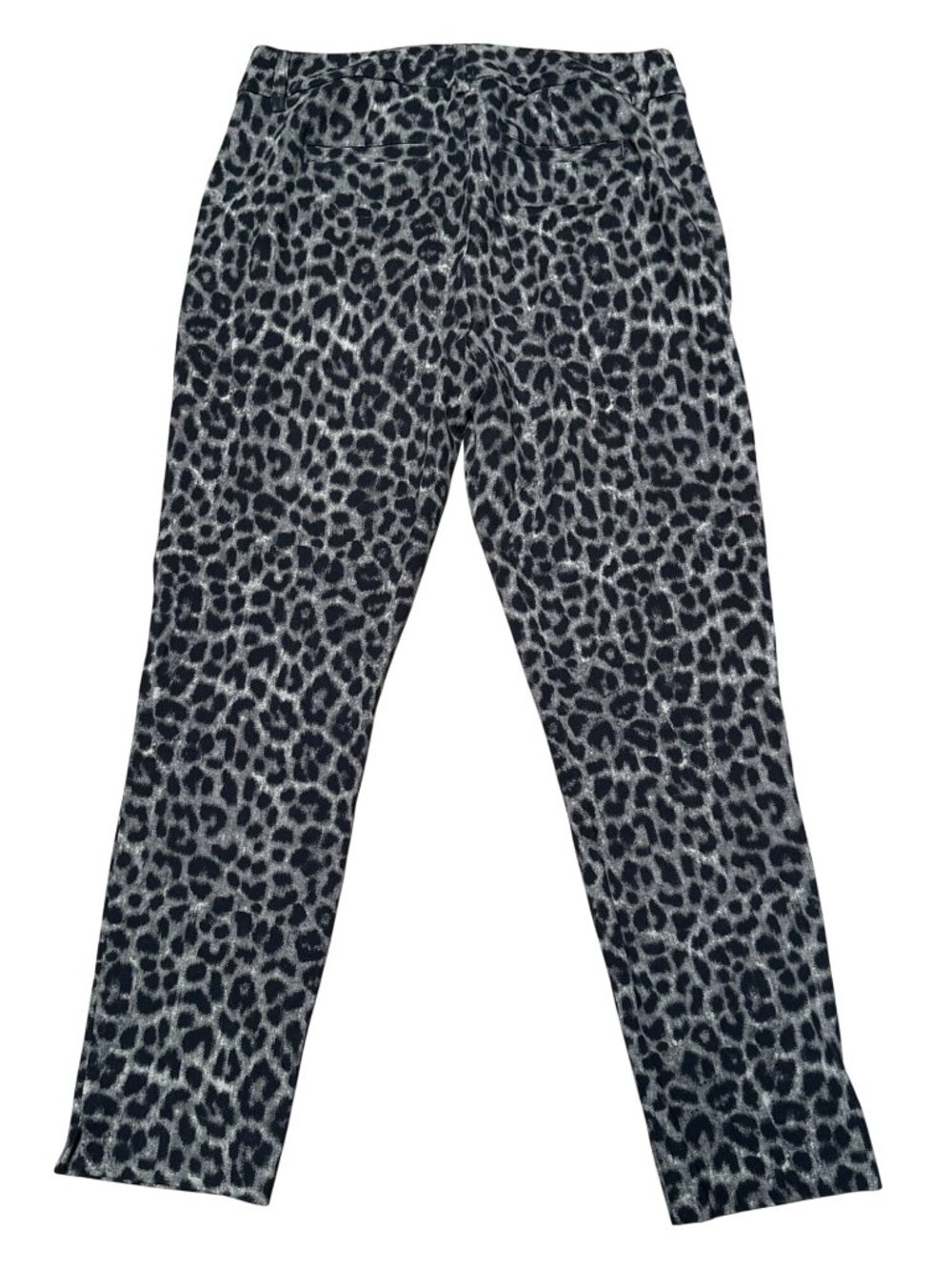 Cabi Size 4 Black Gray Leopard Print Slim Fit Stretch Trendy Y2K Animal Print - Picture 3 of 9